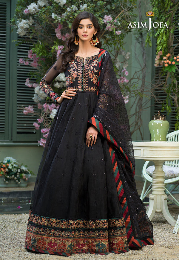 AJFC-38 EMBROIDERED ORGANZA 3 PCS