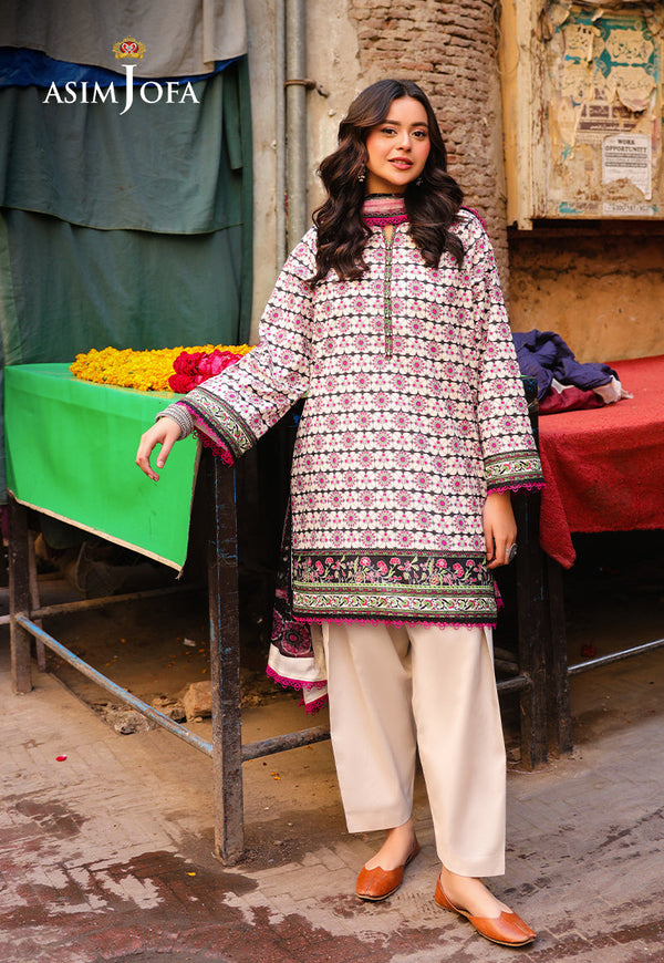 AJUBF-91 DIGITAL PRINTED LAWN 3 PCS