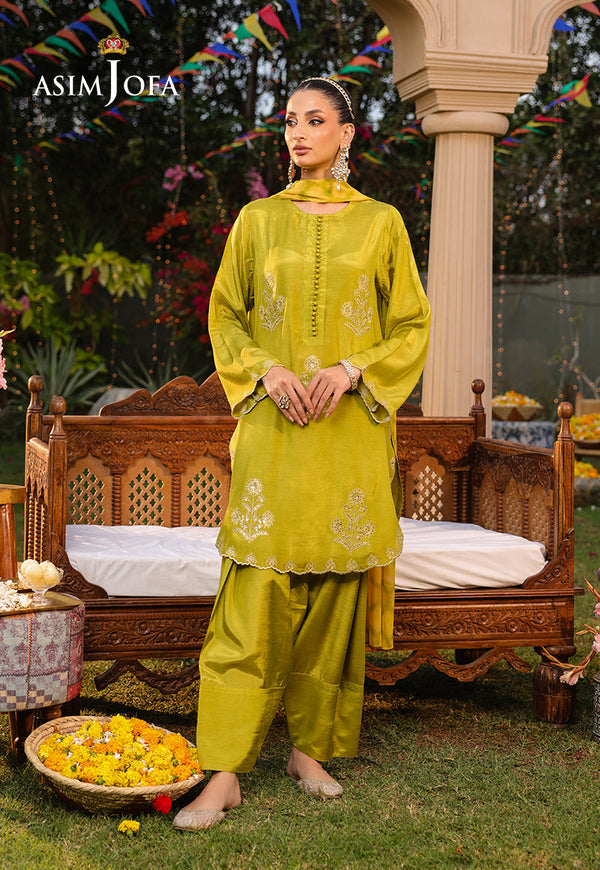 AJPB-162 EMBROIDERED RAW SILK 3PC