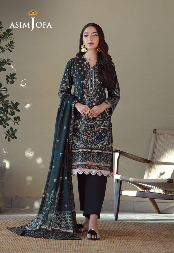 AJPB-169 PRINTED ARABIC LAWN 3PCS