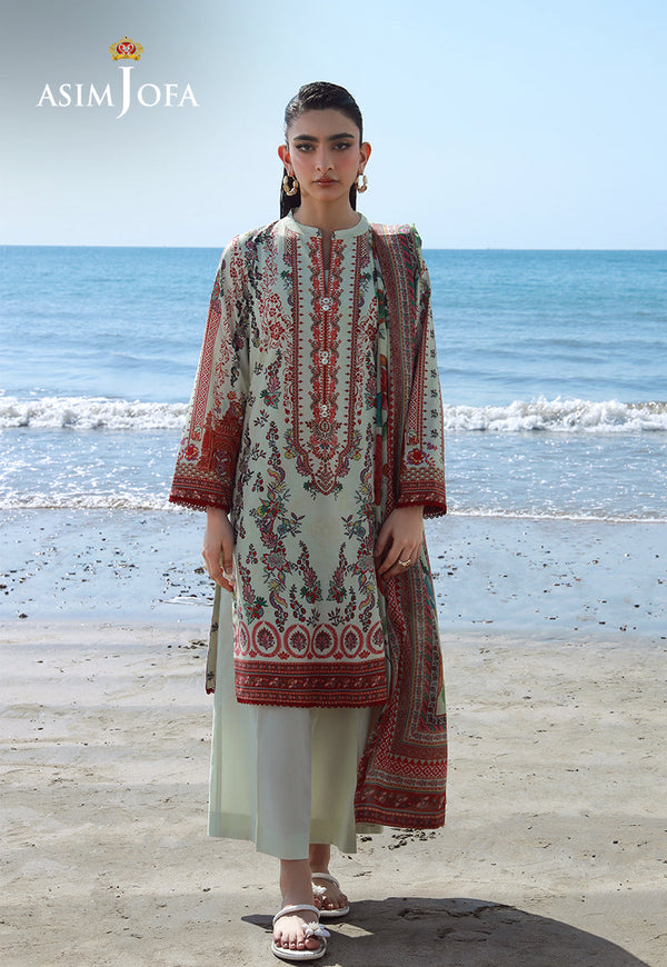 AJPB-167 PRINTED ARABIC LAWN 3PCS