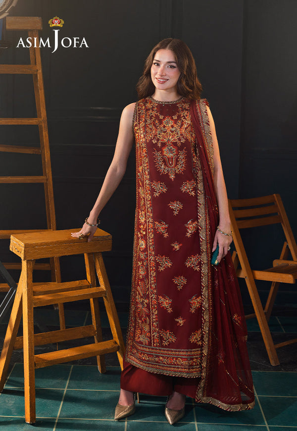 AJLFC-05 EMBROIDERED SLUB LAWN UNSTITCHED 3 PCS