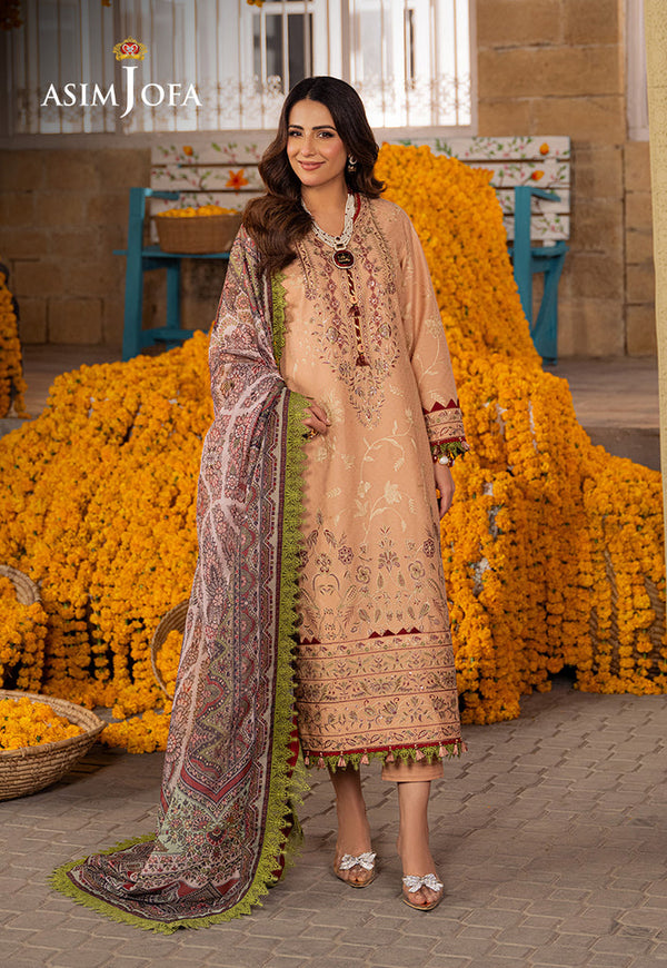 AJAR-31 EMBROIDERED JACQUARD 3 PCS