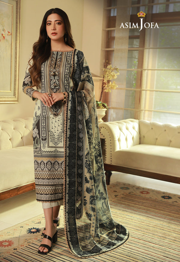 AJASP-19 PRINTED CAMBRIC STITCHED 2 PCS