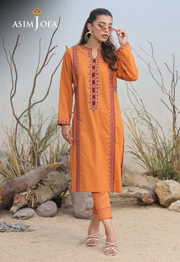 AJWS-02 (1-PC) EMBROIDERED SELF JACQUARD 1 PC