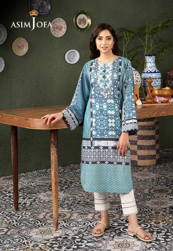 AJOD-03 PRINTED LAWN SILK 1 PC