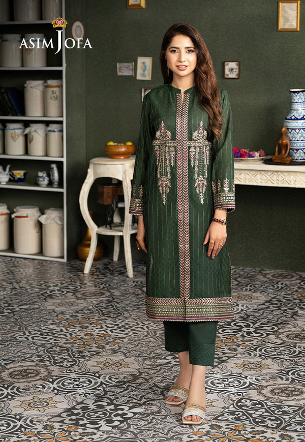 AJOD-17  EMBROIDERED YARN DYED 2 PCS