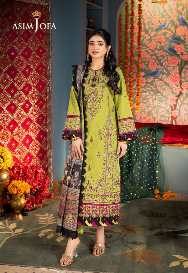 AJRA-23 EMBROIDERED JACQUARD 3 PCS