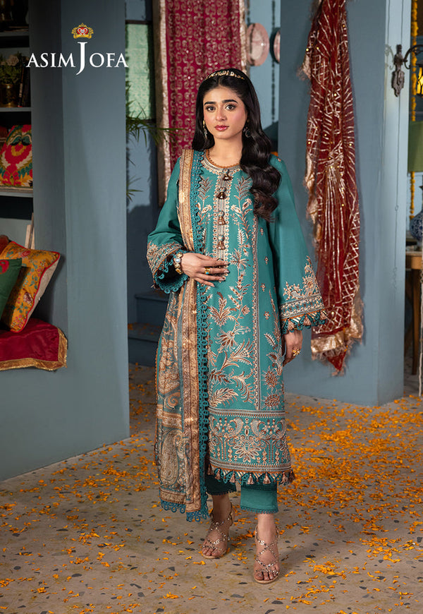 AJRA-10 EMBROIDERED LAWN 3 PCS