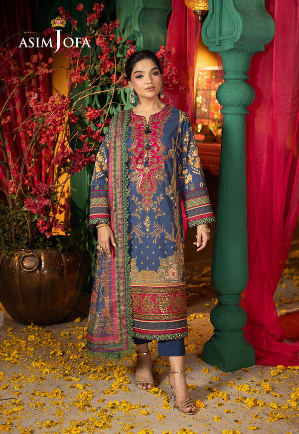 AJRAD-03-XS EMBROIDERED JACQUARD 3 PCS