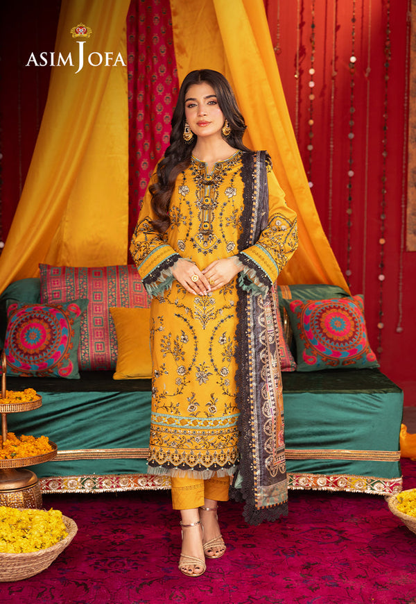 AJRA-07 EMBROIDERED LAWN  3 PCS