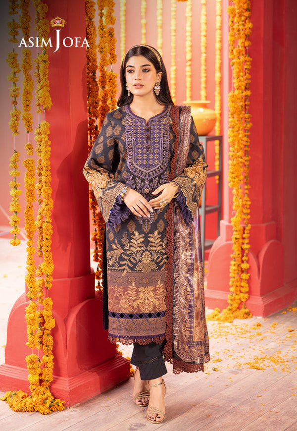 AJRA-01 EMBROIDERED JACQUARD 3 PCS