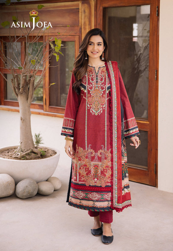 AJBUD-20-XS PRINTED LAWN 3 PCS