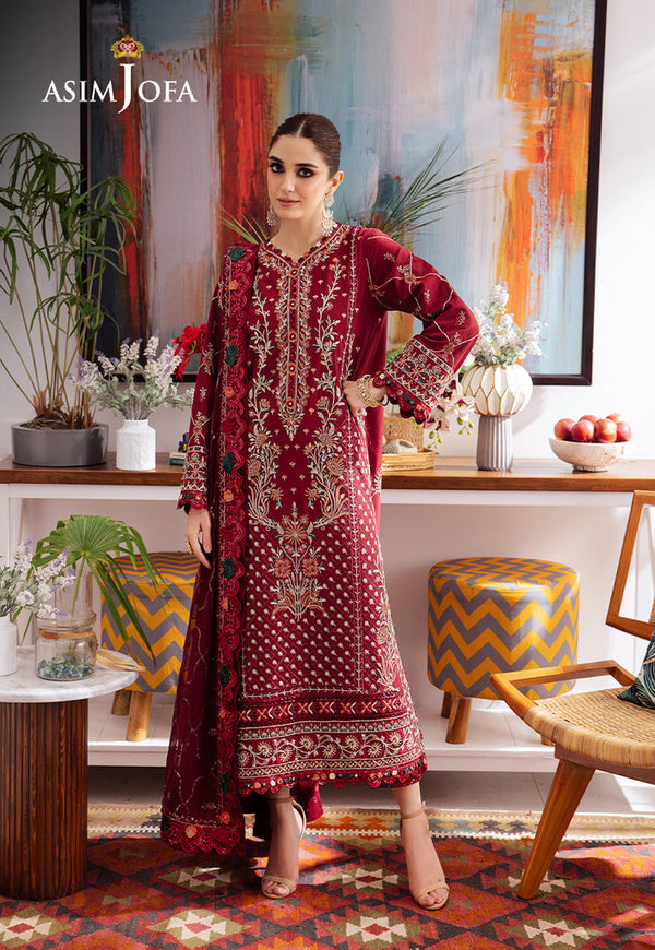 AJUR-04 EMBROIDERED LAWN 3 PCS