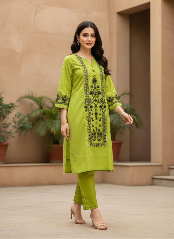 AJPB-137 EMBROIDERED CAMBRIC 2 PCS