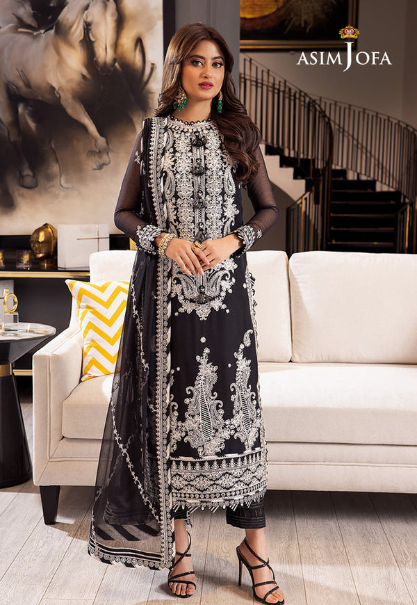 AJRN-19 EMBROIDERED CHIFFON 3 PCS