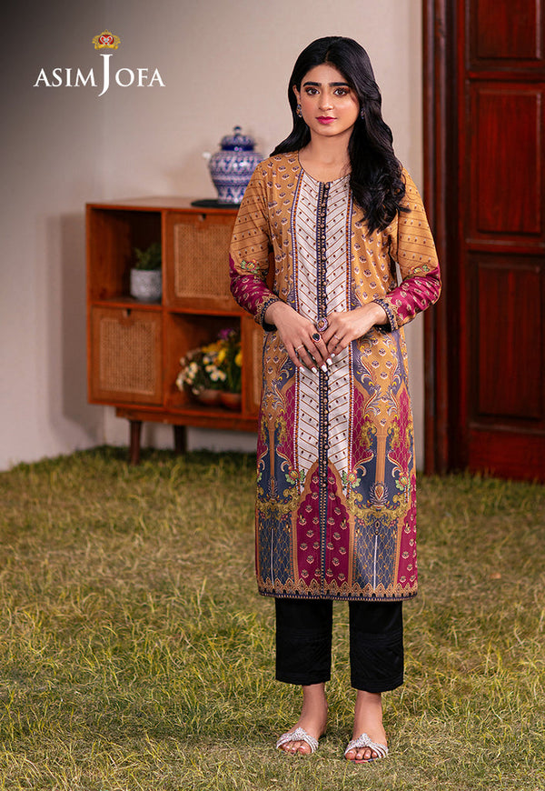 AJOD-04 PRINTED LAWN SILK 1 PC